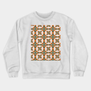 Green and orange Color Seamless pattern Crewneck Sweatshirt